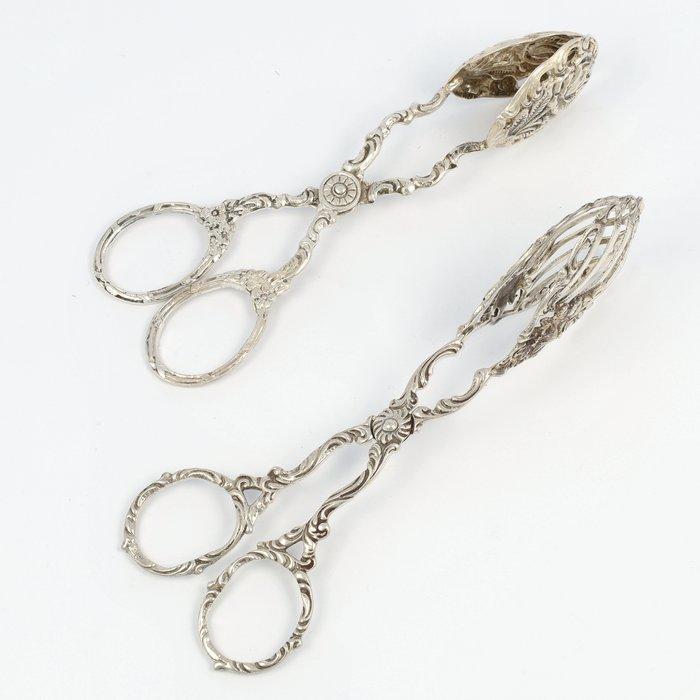 NO RESERVE - o.a. Christoph Bach - Koektang - Pince à gâteau, Antiek en Kunst, Antiek | Zilver en Goud