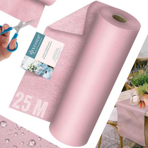 KESSER® Vlies tafelloper - 30cm x 25m - Afwasbaar - Waterafs, Huis en Inrichting, Woonaccessoires | Overige, Verzenden