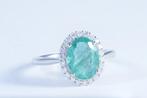 Zonder Minimumprijs - Ring Platina - 2.34ct. tw. Smaragd -, Nieuw