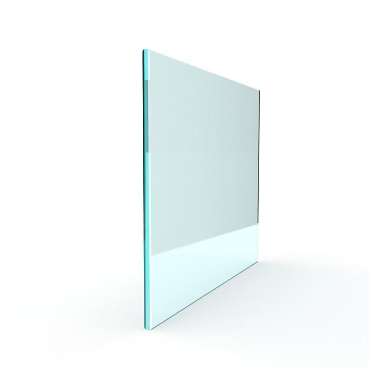 Enkel glas gehard blank melkglas 8 mm geslepen, Doe-het-zelf en Bouw, Glas en Ramen, Nieuw, Verzenden