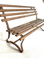 Antiek speelgoed tuinbankje - Bank - smeedijzer & hout , ca, Antiek en Kunst