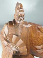 OKINA-beeld - Handtekening Munetatsu/Sry  - Hout - Japan, Antiek en Kunst