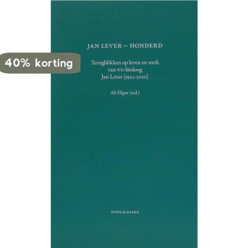 Jan Lever - Honderd - Terugblikken op leven en werk van, Boeken, Overige Boeken, Zo goed als nieuw, Verzenden