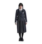 Kostuum Wednesday School Uniform Zwart/Grijs, Verzenden