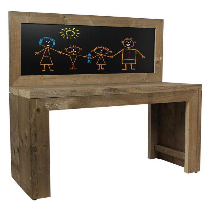 Kinder Speeltafel Krijtbord Steigerhout, Huis en Inrichting, Woonaccessoires | Lijsten, Verzenden