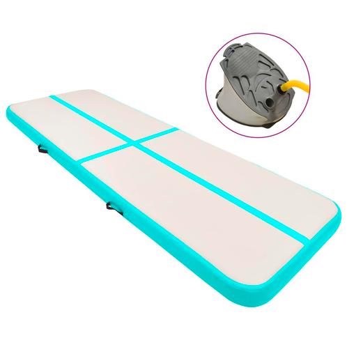 vidaXL Gymnastiekmat met pomp opblaasbaar 300x100x15 cm PVC, Sport en Fitness, Yoga en Pilates, Nieuw, Verzenden