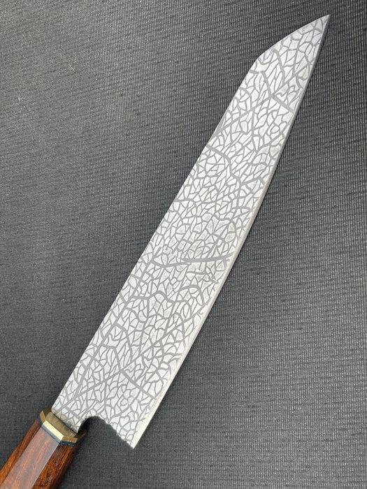 Keukenmes - R177 - Staal, Messing, Hout - Spanje - chefs, Antiquités & Art, Antiquités | Ustensiles de cuisine