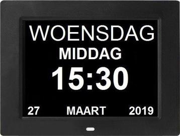 Dementieklok Digitale klok Kalenderklok Seniorenklok Klok me