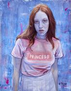 Francesco Dezio - Princess - Ritratto di Lily Newmark, Antiek en Kunst, Kunst | Schilderijen | Modern