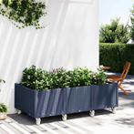vidaXL Plantenbak met wielen 150x80x54 cm polypropeen, Tuin en Terras, Verzenden, Nieuw