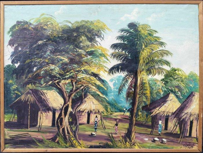 Samuel Dinga (XX) - Siku ya Kawaida, Antiek en Kunst, Kunst | Niet-Westerse kunst