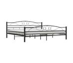 Bed Zwart 200x200 | OP = OP | 42% Voordeel, Huis en Inrichting, Slaapkamer | Bedden, Verzenden, Overige maten, Metaal, 210 cm