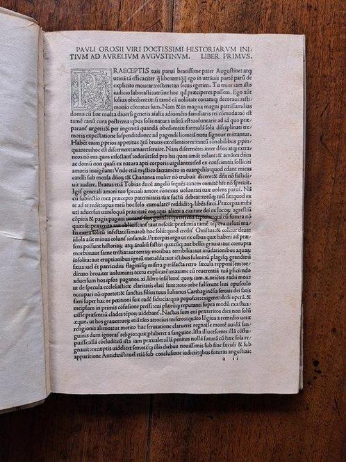Paulus Orosius - Historiae Adversus Paganos [Nice Incunable], Antiek en Kunst, Antiek | Boeken en Manuscripten