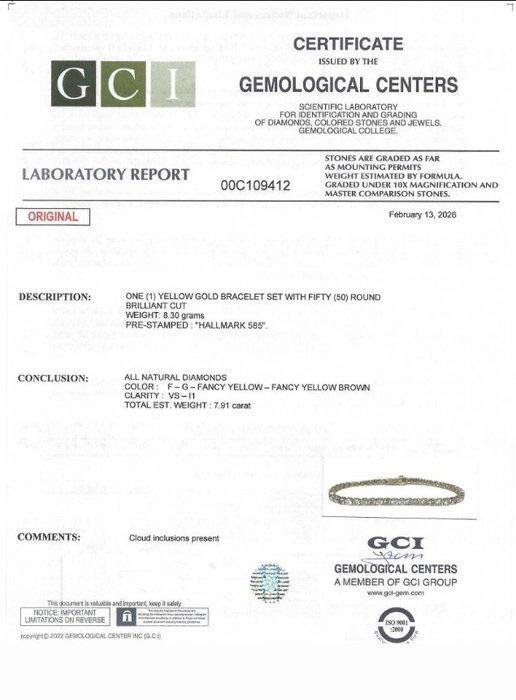 Sans prix de réserve - Bracelet - 14 carats Or jaune -, Bijoux, Sacs & Beauté, Bijoux anciens