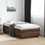 vidaXL Bedframe met LED-verlichting bruin eikenkleurig, Huis en Inrichting, Slaapkamer | Bedden, Verzenden, Nieuw