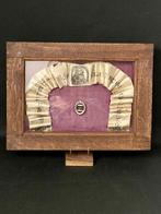 Reliekhouder - Hout, Glas, Papier - 1850-1900 - Saint, Antiek en Kunst