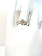 Bague - 18 carats Or blanc Saphir - Diamant, Bijoux, Sacs & Beauté