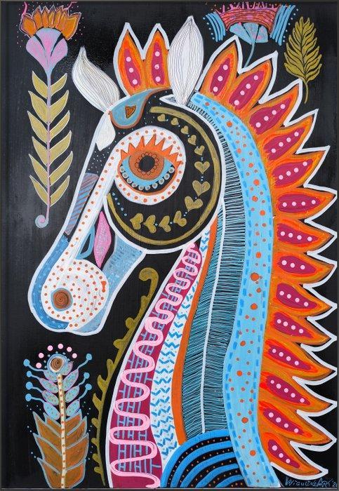 Gorica Kiesshauer (1971) Wigulins Art - Free Spirit - 1/1, Antiquités & Art, Art | Peinture | Moderne