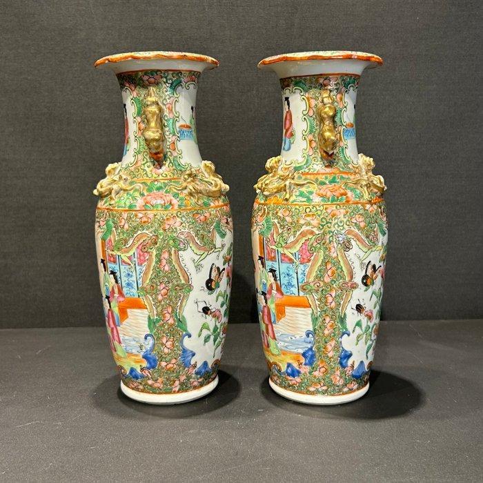 Vaas - Porselein - China - Qing Dynastie (1644-1911) (Zonder, Antiek en Kunst, Antiek | Overige Antiek