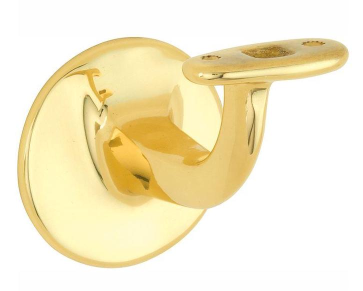 Leuninghouder Elegant vlak M8 messing gelakt, Doe-het-zelf en Bouw, Overige Doe-Het-Zelf en Bouw, Nieuw