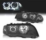 PHARES BMW SÉRIE 3 E46 4P 98-01 ANGEL EYES CCFL NOIR H7 H7, Auto-onderdelen, Verzenden, Nieuw