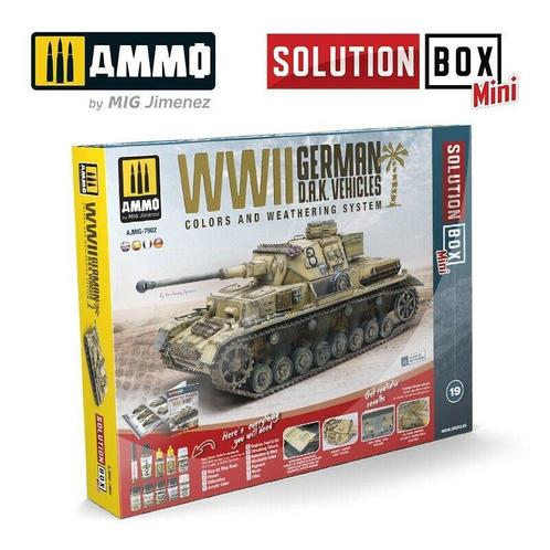 Ammo Mig Jiminez - SOLUTION BOX MINI WWII GERMAN DAK, Hobby en Vrije tijd, Modelbouw | Overige, 1:50 tot 1:144, Nieuw, Verzenden