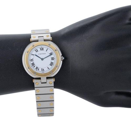 Cartier - Santos Ronde - Zonder Minimumprijs - 83038288 -, Handtassen en Accessoires, Horloges | Heren