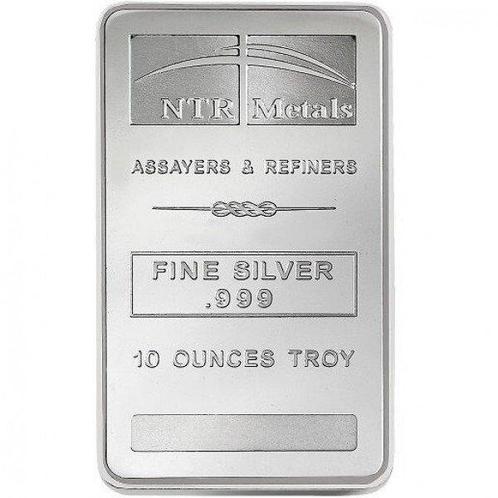 10 Onces troy - Argent .999 - 10 oz NTR .999 Fine Silver Bar, Postzegels en Munten, Edelmetalen en Baren