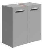Wastafelkast Jupiter 60 x 30 x 60 cm Mat Grijs, Verzenden, Nieuw