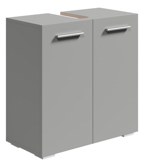 Wastafelkast Jupiter 60 x 30 x 60 cm Mat Grijs, Huis en Inrichting, Badkamer | Badkamermeubels, Nieuw, Verzenden