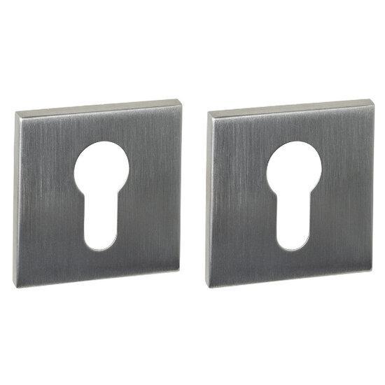 Intersteel cilinderrozetten verdekt 53x53x6mm rvs, Doe-het-zelf en Bouw, Raamkozijnen en Schuifdeuren, Ophalen of Verzenden