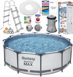 Groot Zwembad Bestway - 366x100 cm | OP = OP! -46% Korting, Verzenden, 80 tot 120 cm, Rond, Opzetzwembad