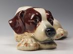 Goebel - Sculpture, Liggende hond - 10 cm - Faïence