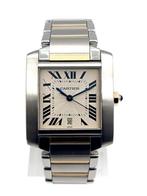 Cartier - Tank Française - 2302 - Serviced - Original box -, Handtassen en Accessoires, Nieuw