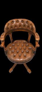 Chaise de bureau - Bois, Cuir - chaise de bureau anglaise