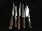 Set of 5 / Japanese Vintage Kitchen Knife - Tafelmes (5) -, Antiek en Kunst, Antiek | Keukengerei