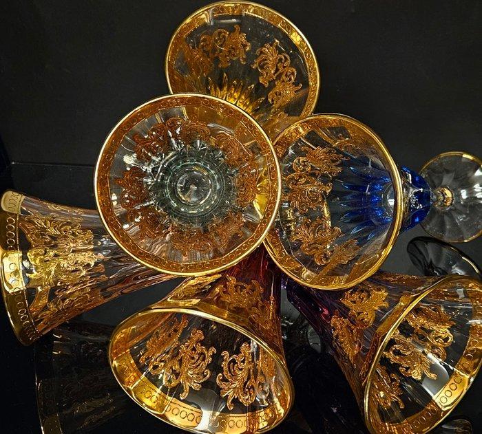 antica cristalleria italiana - Drinkservies (6) - luxe, Antiek en Kunst, Antiek | Meubels | Tafels