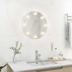 vidaXL Miroir mural avec lampes LED Rond Verre, Verzenden