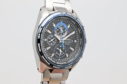 Seiko - World Timer 100M - Sans Prix de Réserve - SPL019P1 |, Handtassen en Accessoires, Horloges | Antiek