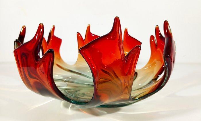 Tafelmiddenstuk - Murano-stijl glas ondergedompeld - 33 cm, Antiek en Kunst, Curiosa en Brocante