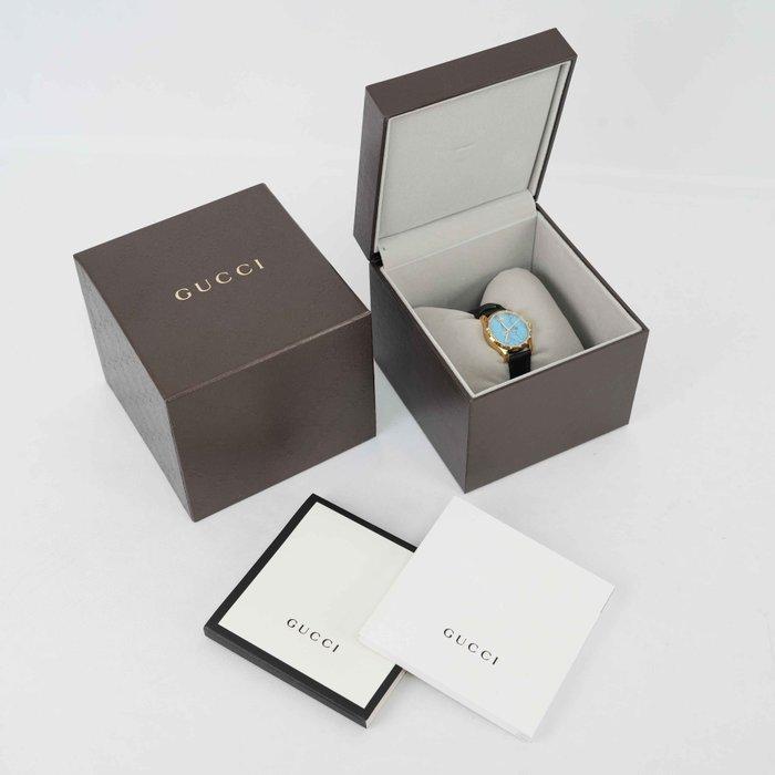 Gucci - Swiss Made Quartz Watch Gold-Tone Case Turquoise, Handtassen en Accessoires, Horloges | Heren
