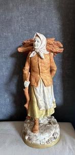Royal Dux Bohemia - Sculpture, Elegant & Rare Firewood, Antiek en Kunst