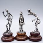 Sculpture, Caperucita, Lobo y Leñador - 8.7 cm - Argent .915