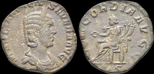 244-249ad Roman Otacilia Severa Ae sestertius Concordia s..., Postzegels en Munten, Munten en Bankbiljetten | Verzamelingen, Verzenden
