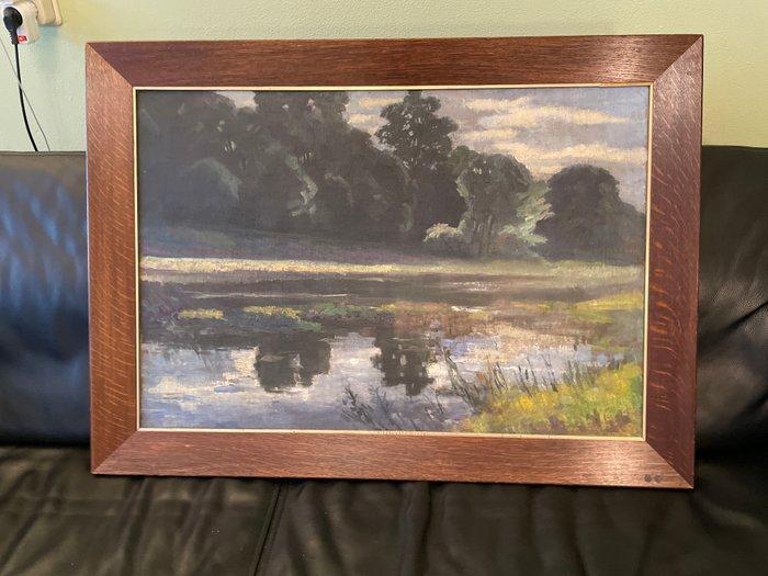 Piet Mondriaan (1872-1944) (attributed) - Bos met Ven, Antiquités & Art, Art | Peinture | Classique