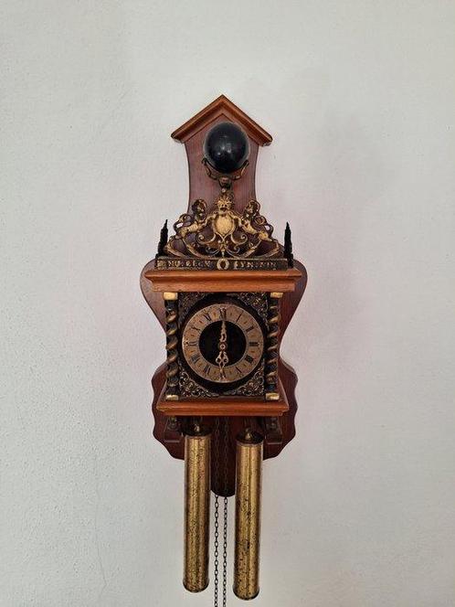 Horloge - Bois, Laiton - XXe siècle, Antiek en Kunst, Antiek | Klokken