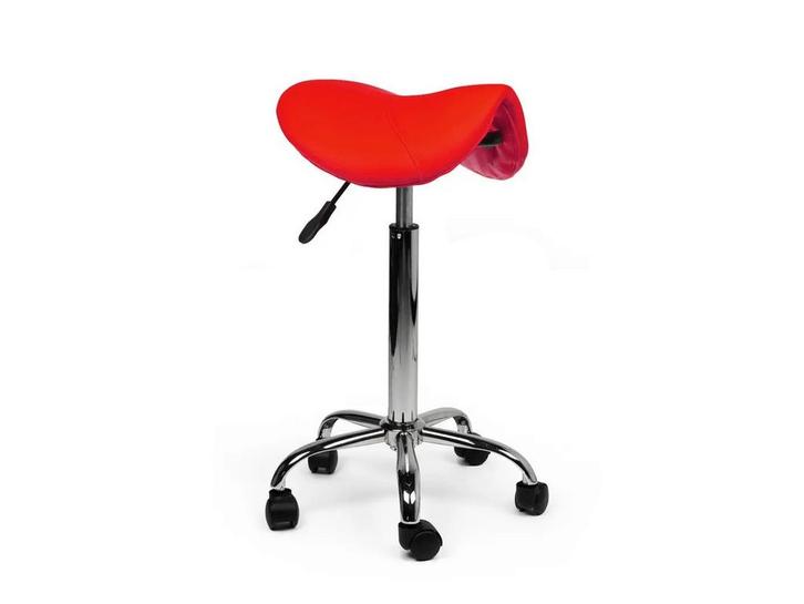 Zadelkruk Rood - Hoge uitvoering, Huis en Inrichting, Krukjes, Nieuw, In hoogte verstelbaar