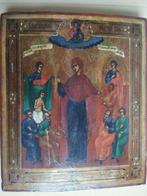 Icoon - Moeder Gods, Vreugde aller Lijdenden - Hout, Antiek en Kunst