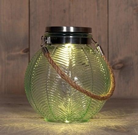 Solar lantern windlicht glas annas collection 14,5x16 cm, Hobby en Vrije tijd, Knutselen, Nieuw