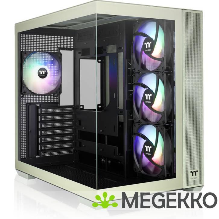 Thermaltake View 380 TG ARGB Matcha Green Midi Tower, Computers en Software, Computerbehuizingen, Nieuw, Verzenden